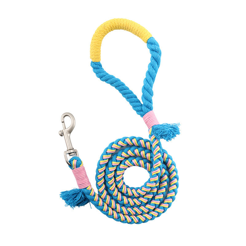 Handmade Cotton Rope Dog Leash and Traction Rope