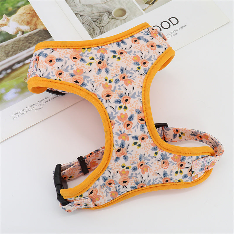 Cute Broken Flowers Traction Rope Vest Type