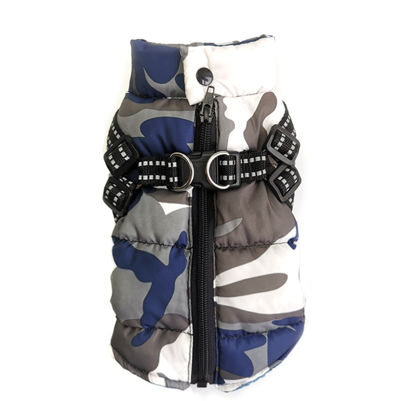 Winter Warm Puppy Costume with Lace-Up Design