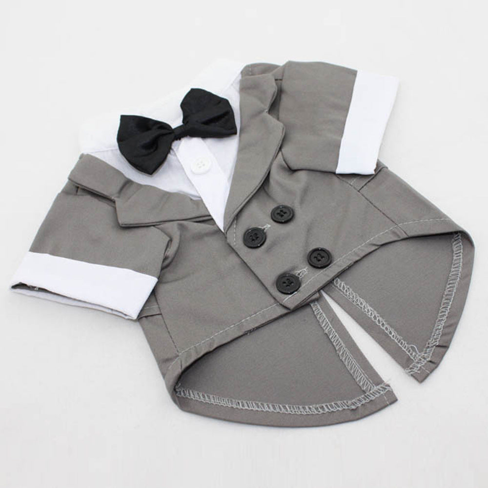 Puppy Bow Tie Evening Dress for Pets