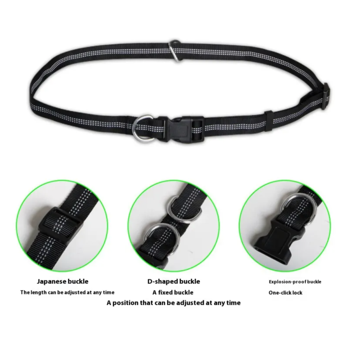 Hands-Free Reflective Dog Leash