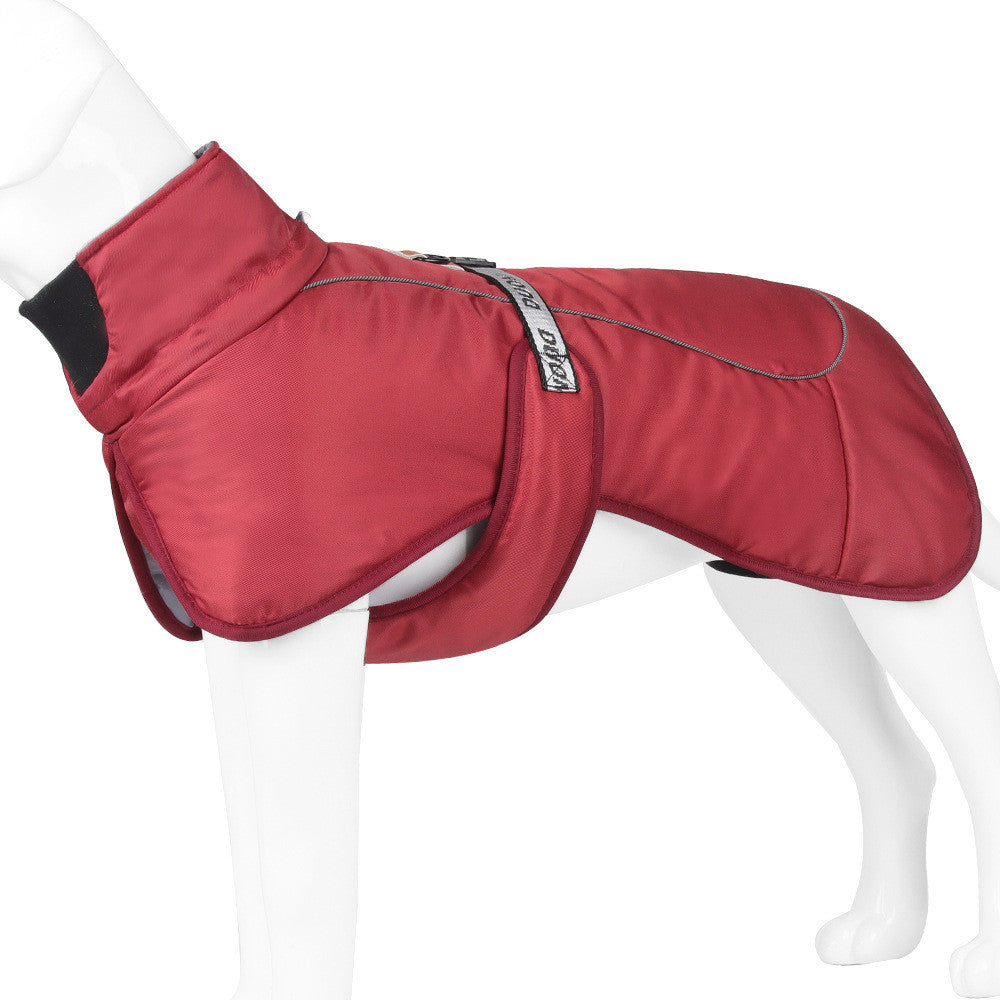 Thickened Dog Cloak with Reflective Warmth Pet Apparel