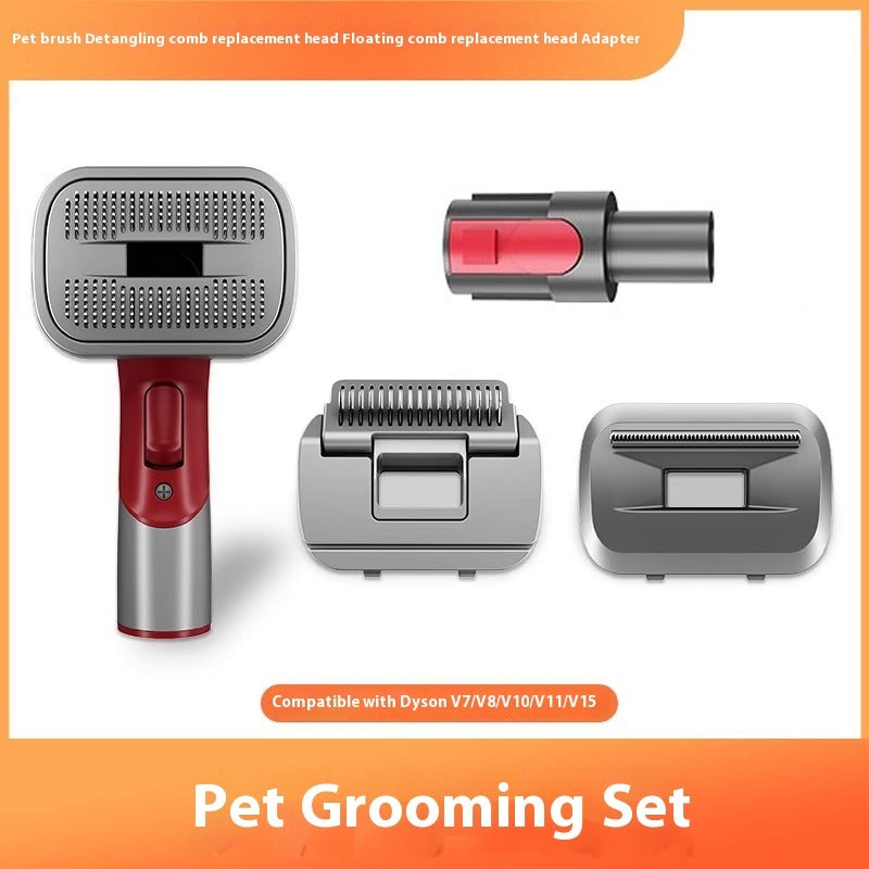 Pet Hair Suction Head Comb Set for Dogs & Cats