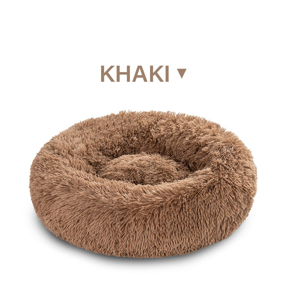 Washable Donut Pet Bed for Cats and Dogs