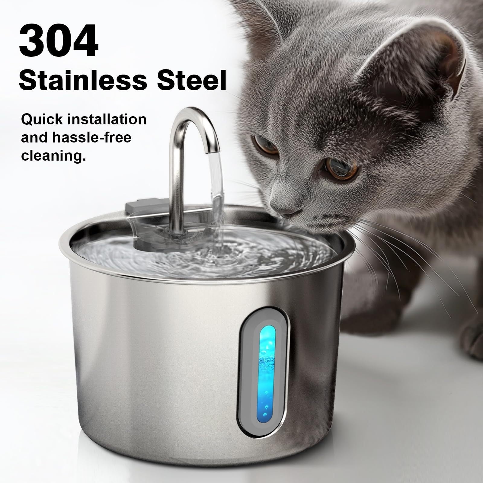 Stainless Steel Pet Water Fountain
