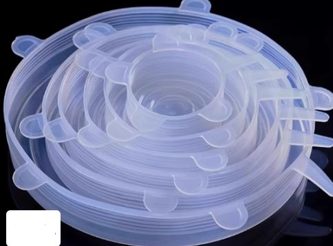 6pcs Silicone Stretch Lids for Food Freshness