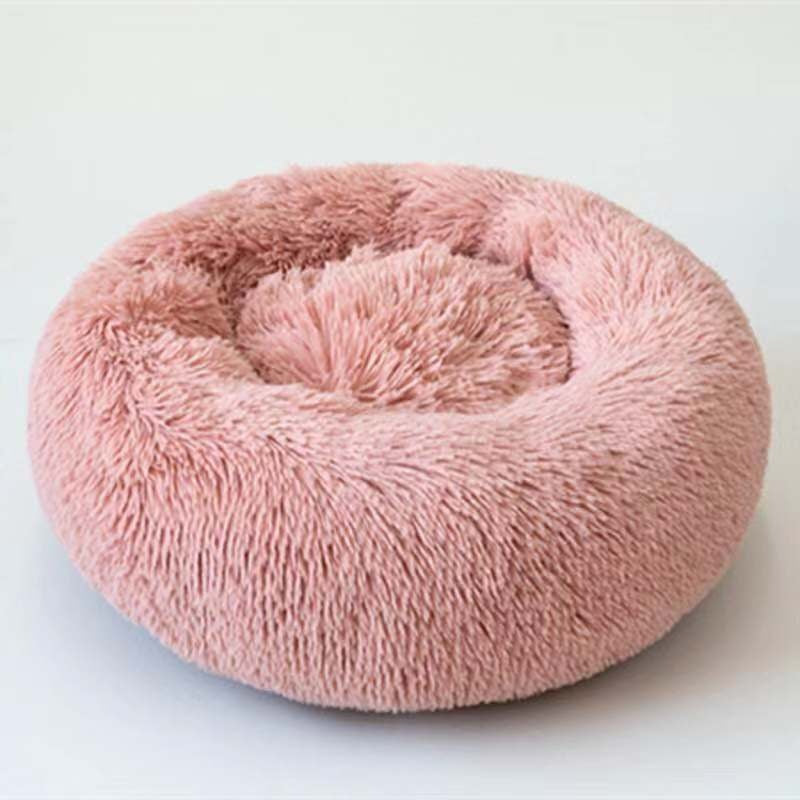 Round Plush Dog Bed