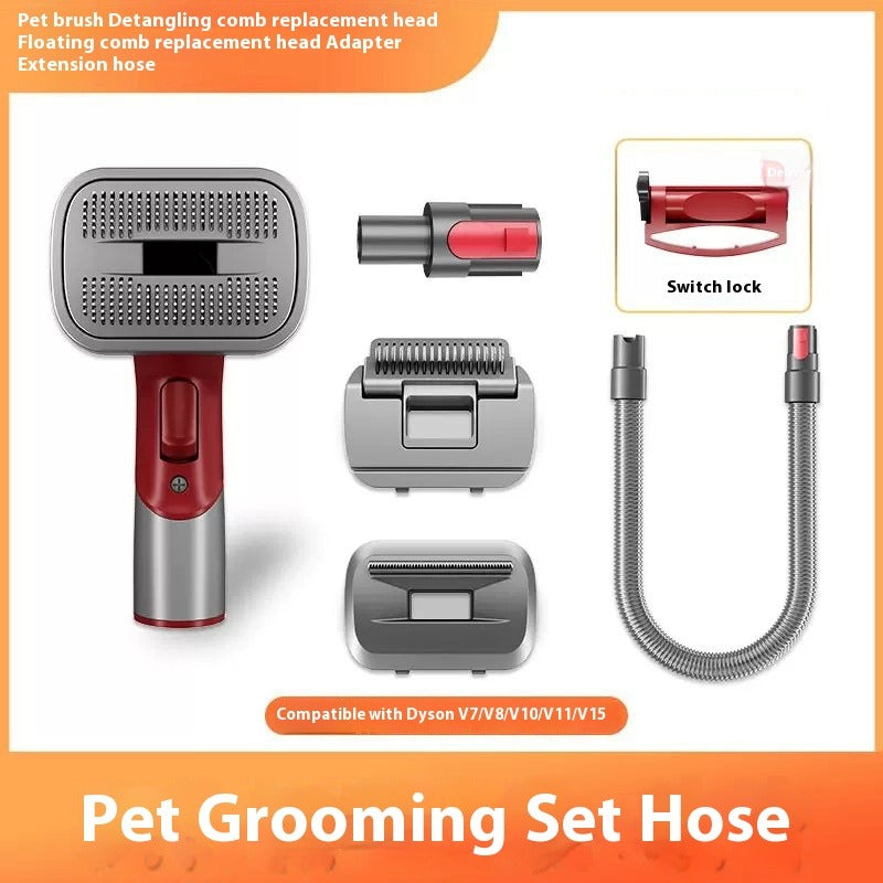Pet Hair Suction Head Comb Set for Dogs & Cats