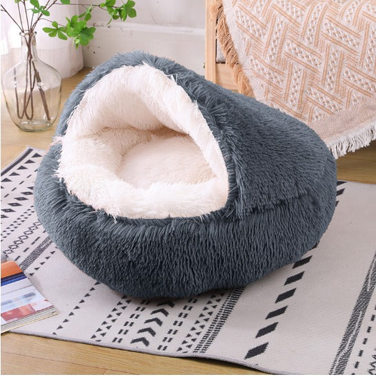 Warm Plush Cat Nest Bed