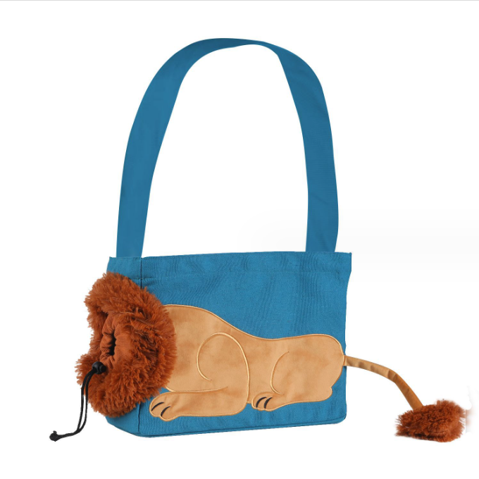 Lion Head Cat Pet Backpack for Camping & Outdoors