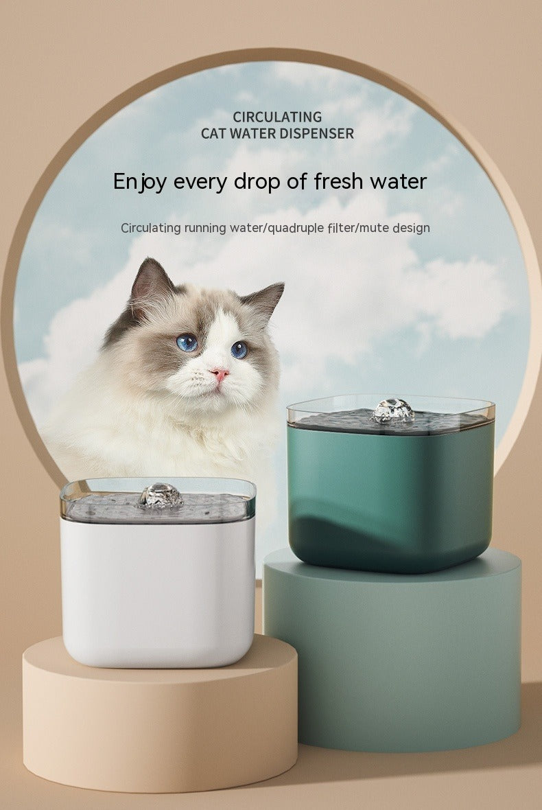 Smart Cat & Dog Water Fountain 3L, Anti-Dry Protection