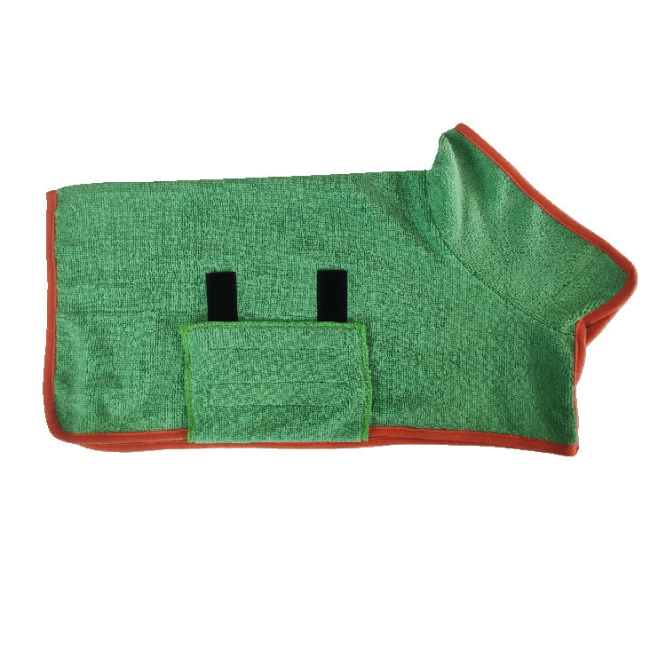 Microfiber Quick-Dry Pet Bathrobe for Dogs