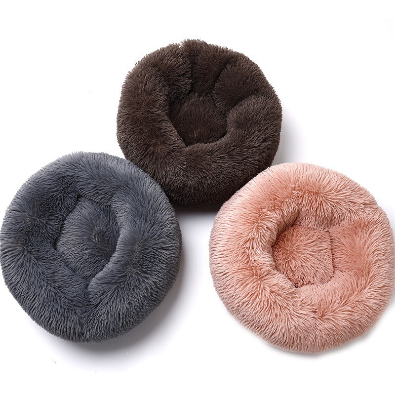 Warm Plush Pet Round Bed
