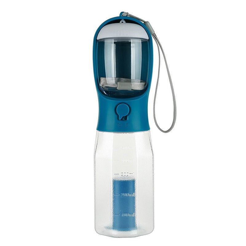 Pet Dog 3-in-1 Portable Water Cup with Garbage Bag Filter