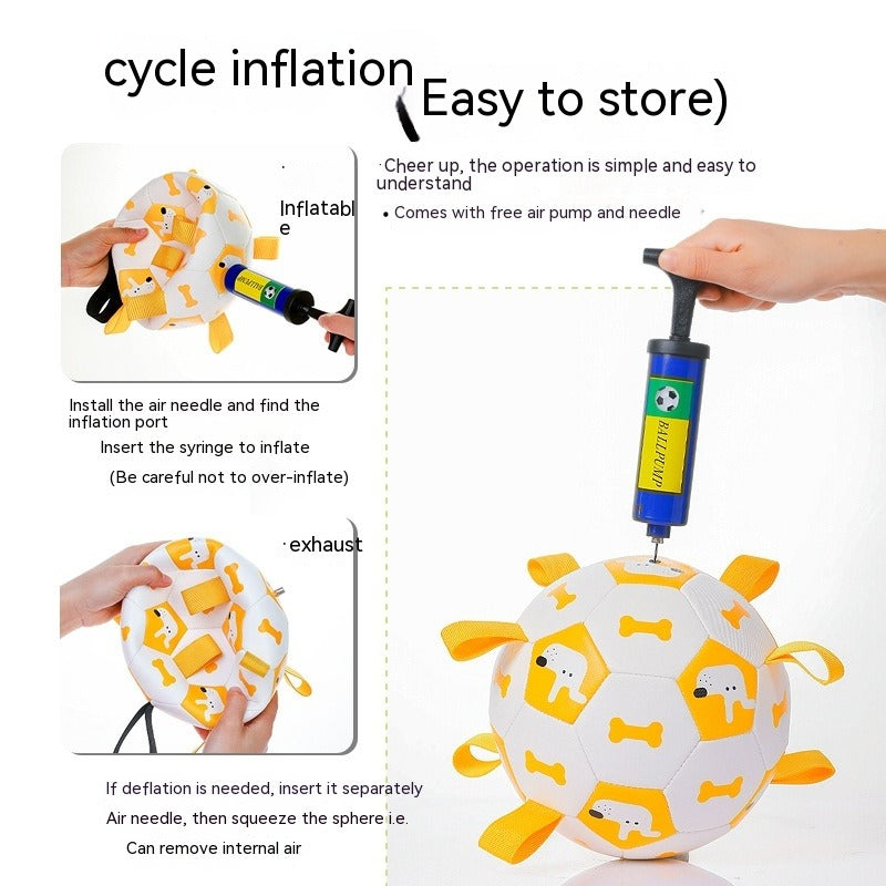 Dog Interactive Soccer Toy with Cute Prints