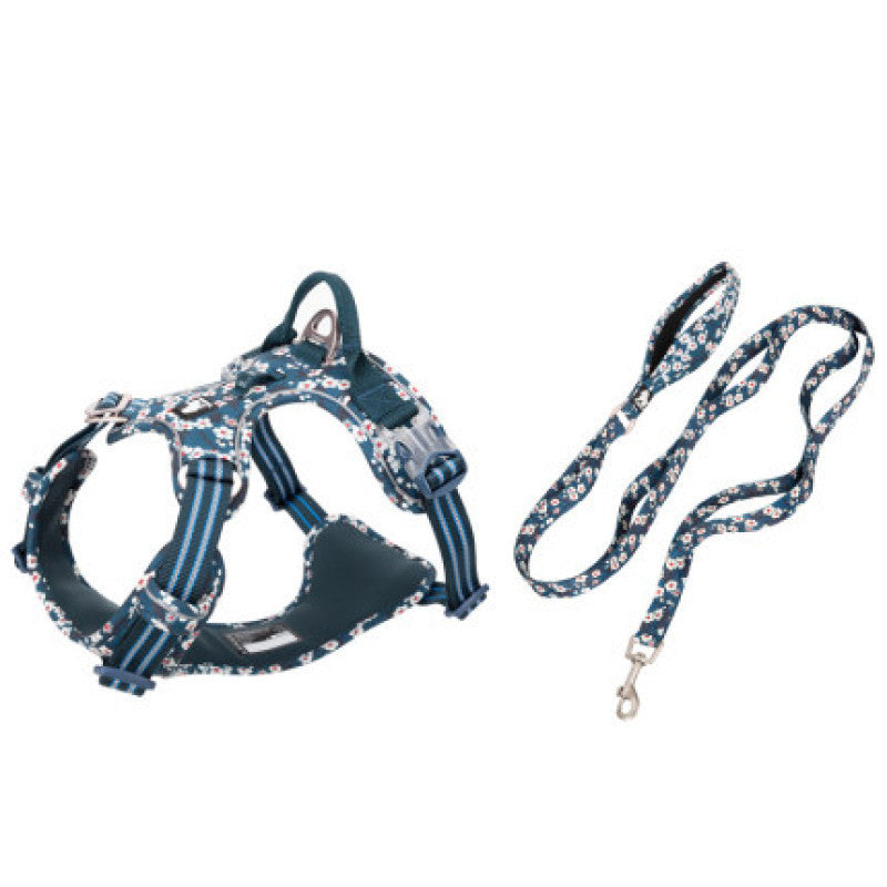 Pet Dog Leash and Vest Chest Harness Set