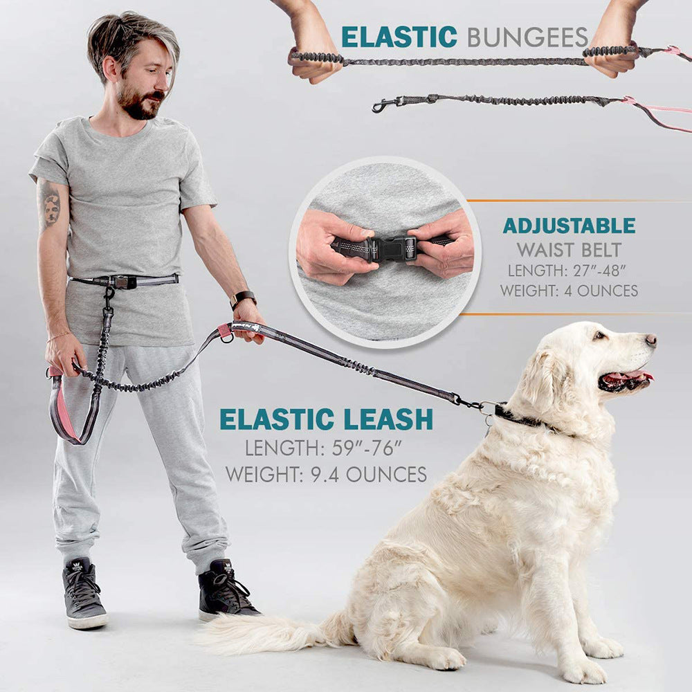 Portable Pet Outing Handheld Running Leash