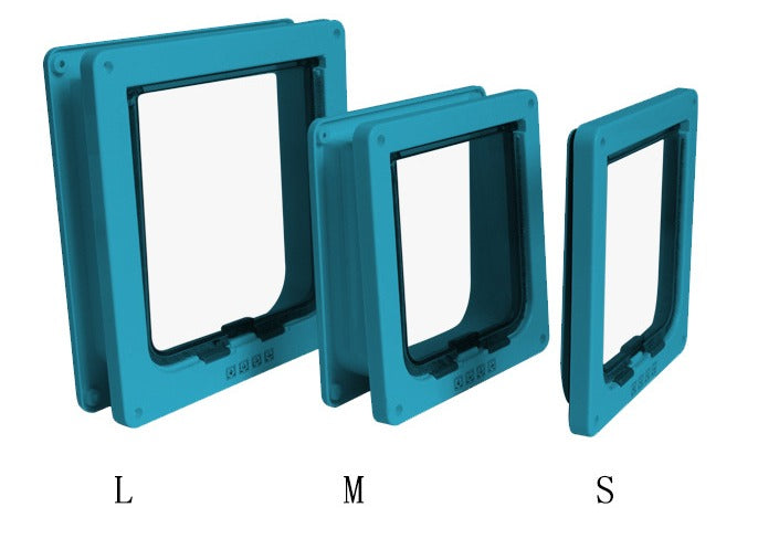 4-Way Lockable Pet Door Flap, ABS Plastic