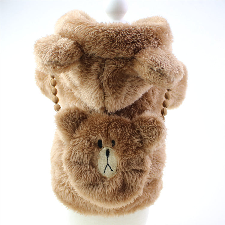 Embroidered Plush Two-Leg Sweater for Comfort