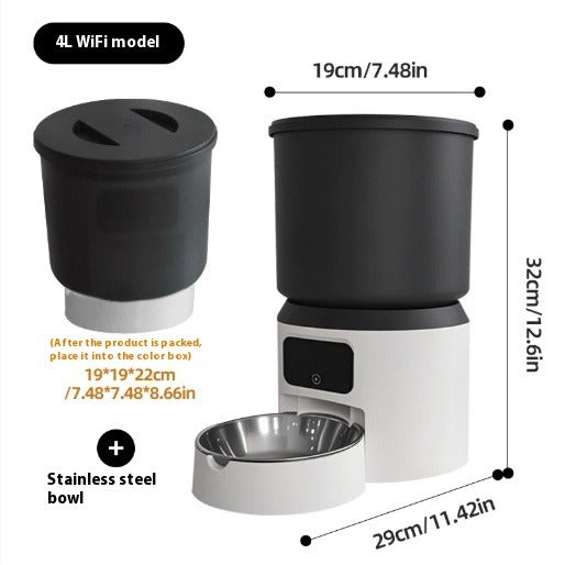 4L Smart Pet Feeder with Remote Monitoring