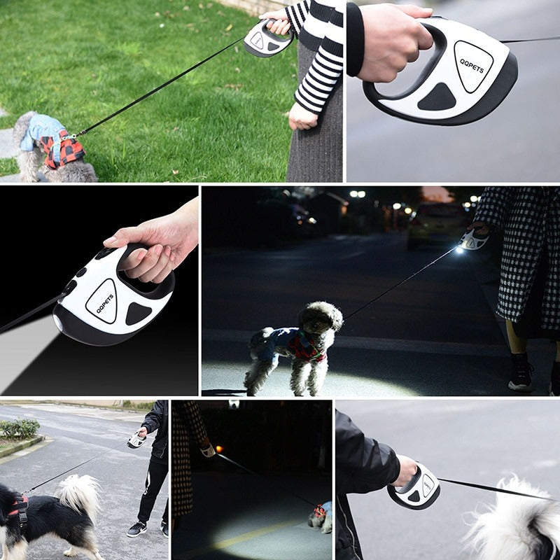 Retractable Dog Leash with Light