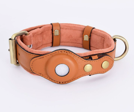 Airtag Dog Collar and Leash for Medium and Large Dogs