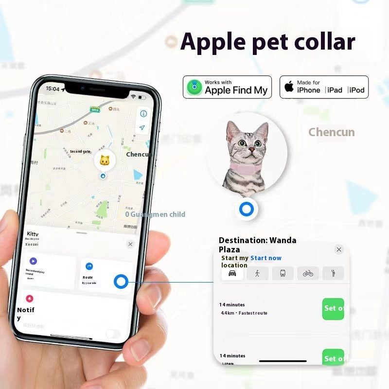 Smart Silicone Pet Collar Tracker