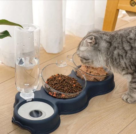 Automatic Cat Bowl with Water Dispenser