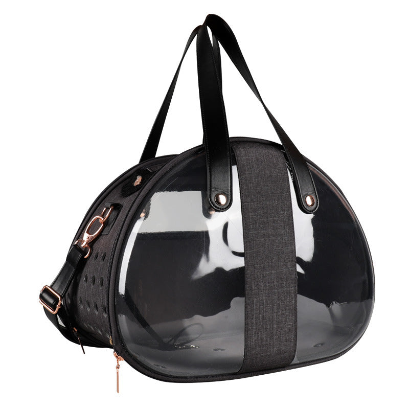 Pet Backpack with Transparent Design for Cats and Dogs