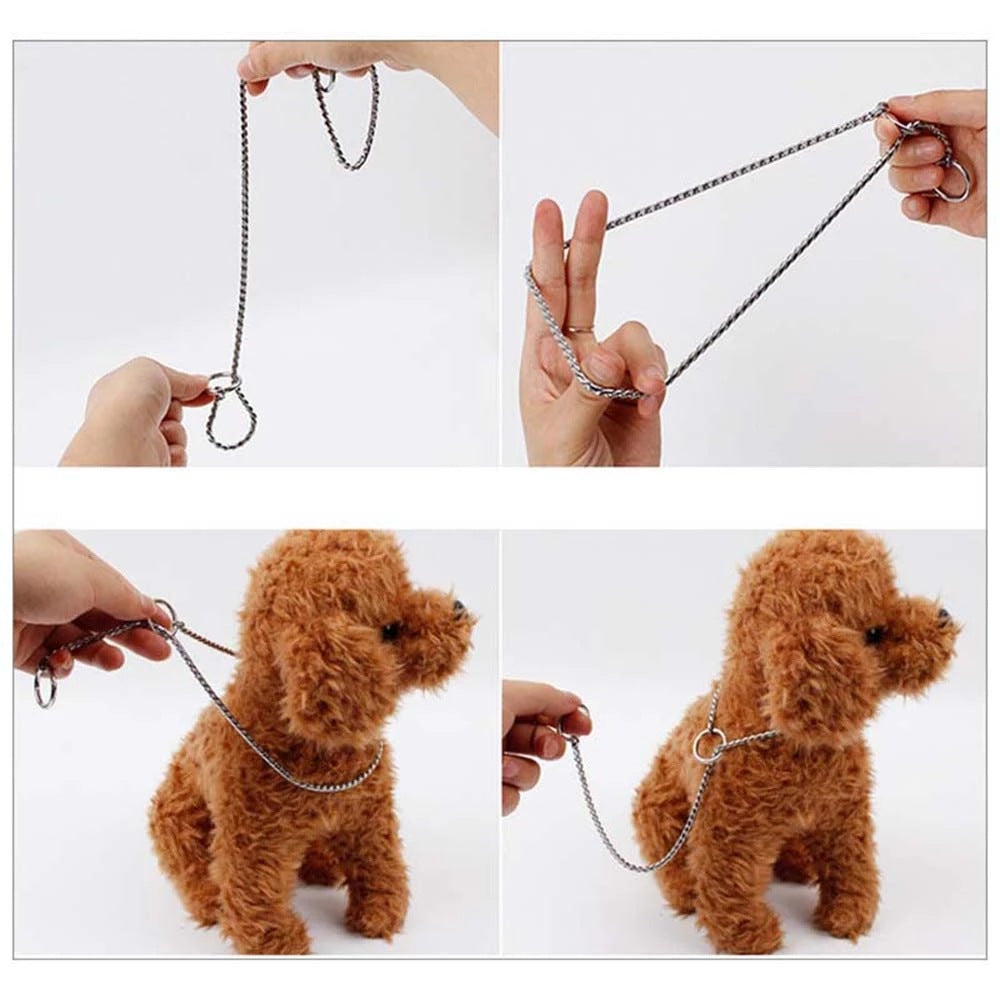 Gold Stainless Steel Snake Chain for Dogs (Medium to Large)