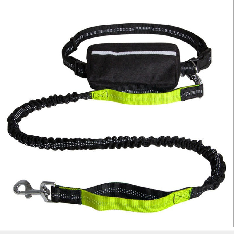 Hands-Free Reflective Nylon Retractable Dog Leash