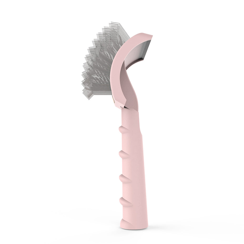 Curved Needle Comb for Thick Hairy Dogs - Fast Knotting