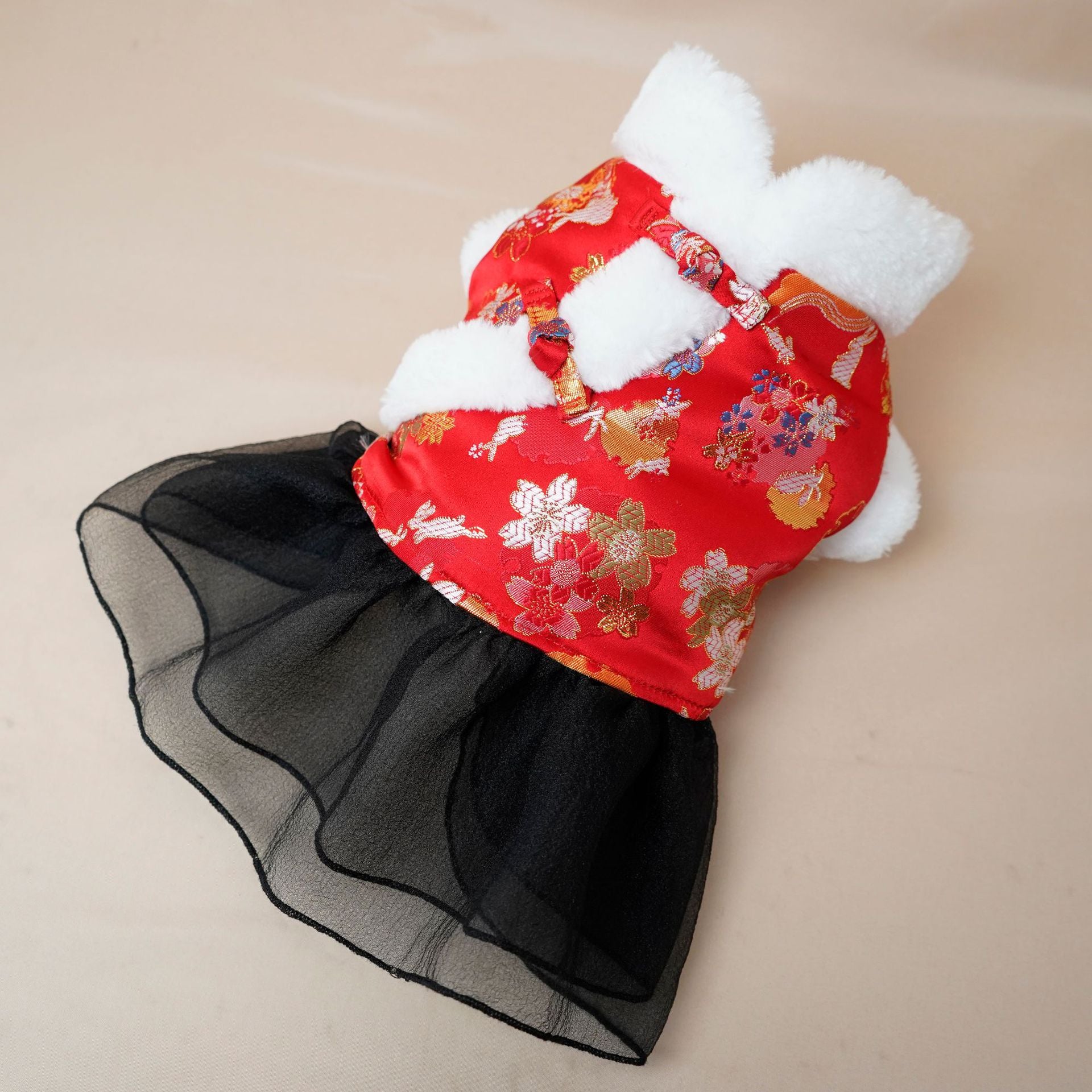Festive Thick Cotton Warm Skirt for Dogs