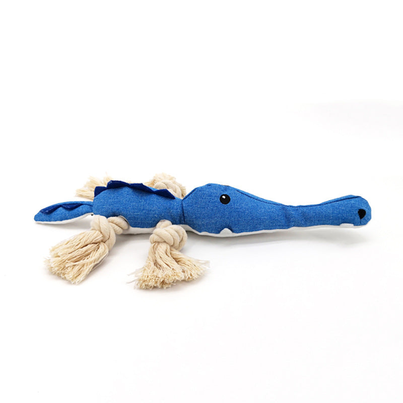 Cotton Rope Knot Dog Chew Toy for Molar Health