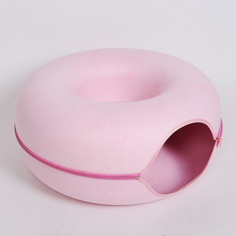 Felt Cat Tunnel Bed