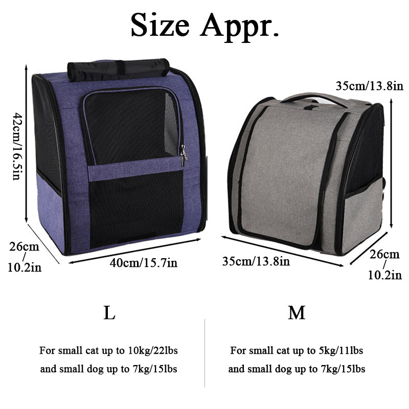 Breathable Cat Backpack for Travel and Pets