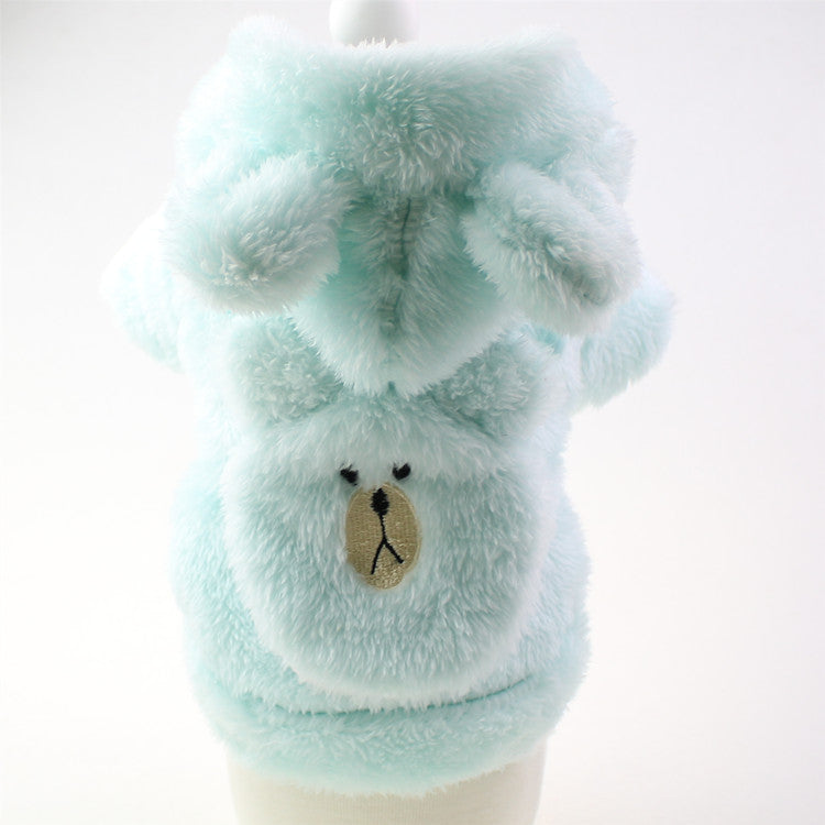 Embroidered Plush Two-Leg Sweater for Comfort