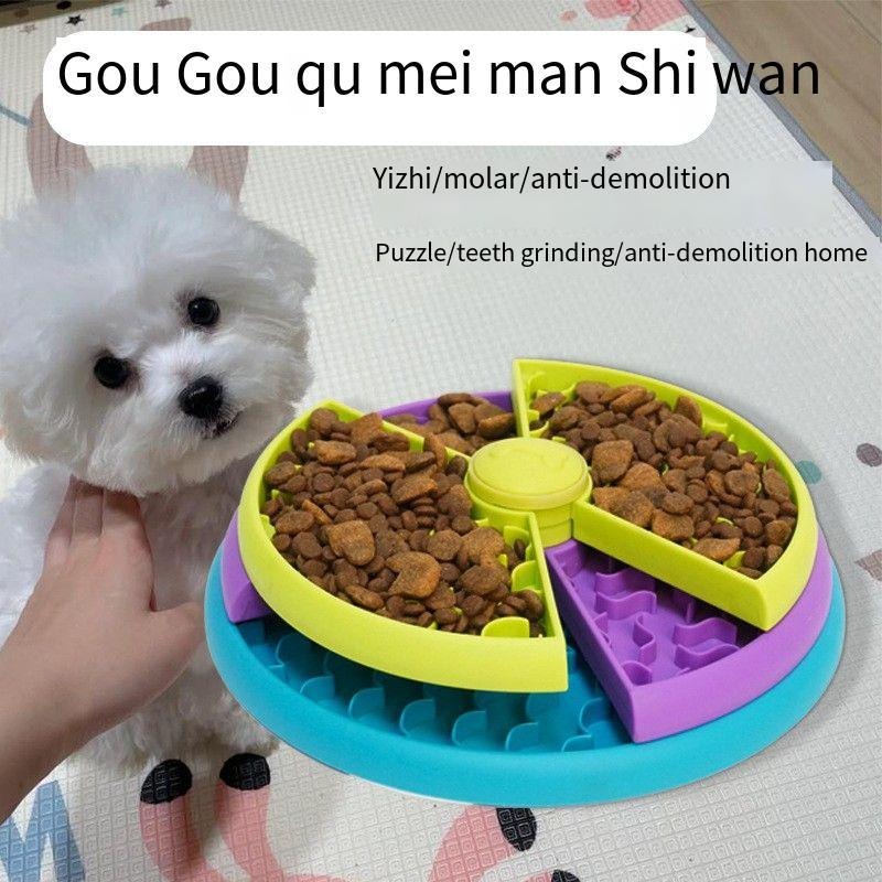 3-Layer Pet Slow Food Bowl Puzzle Feeder