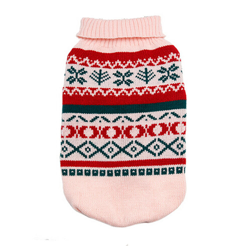 2020 New Christmas Pet Sweater with Leaf Pattern