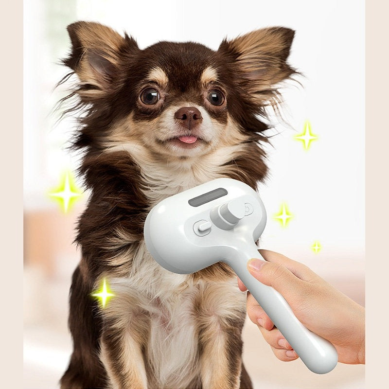 Self-Cleaning Mist Spray Pet Grooming Brush