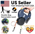 Dual Retractable Dog Leash