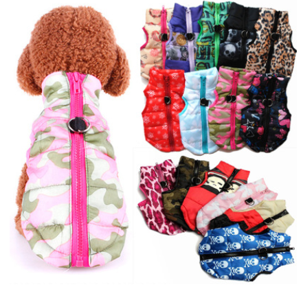 Pet Clothing, Autumn Winter Dog Cotton Jacket & Vest