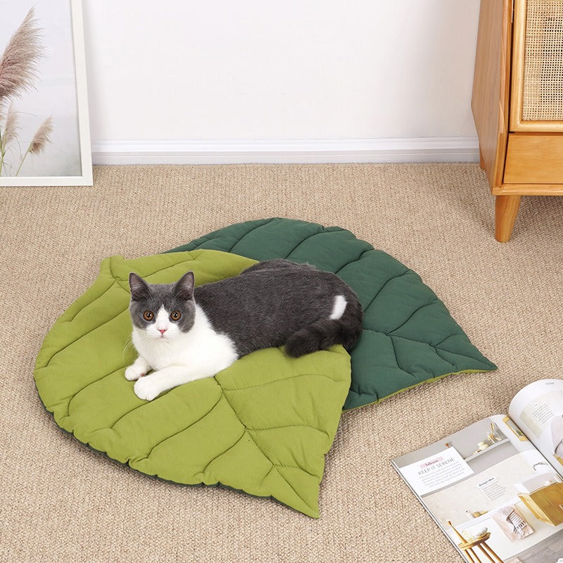 Leaf Shape Soft Pet Bed Mat