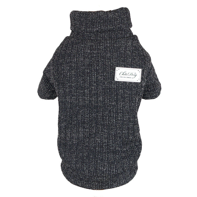 Thickened Turtleneck Sweater for Pets in Autumn/Winter