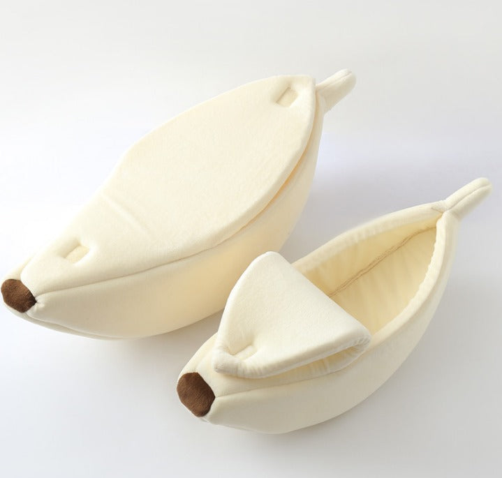 Banana Shaped Pet House Dog Bed