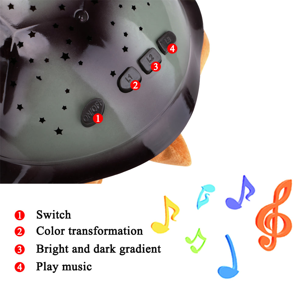Turtle Projection Lamp for Baby Sleep and Starry Night