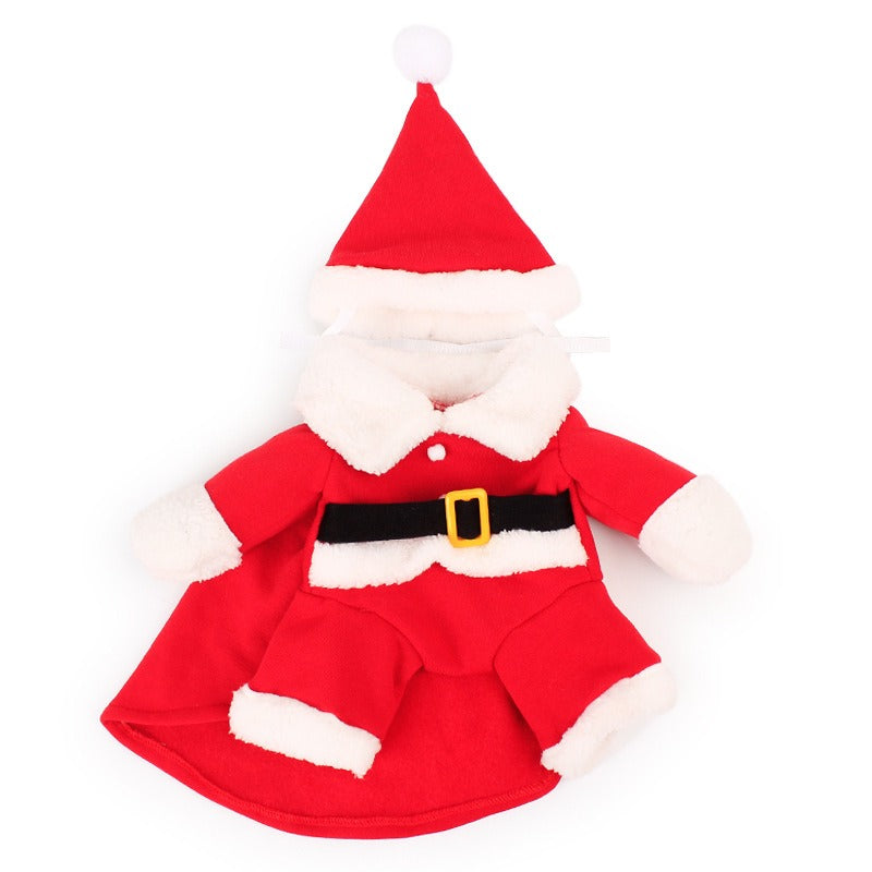 Pet Christmas Santa Claus Costume for Dogs and Cats