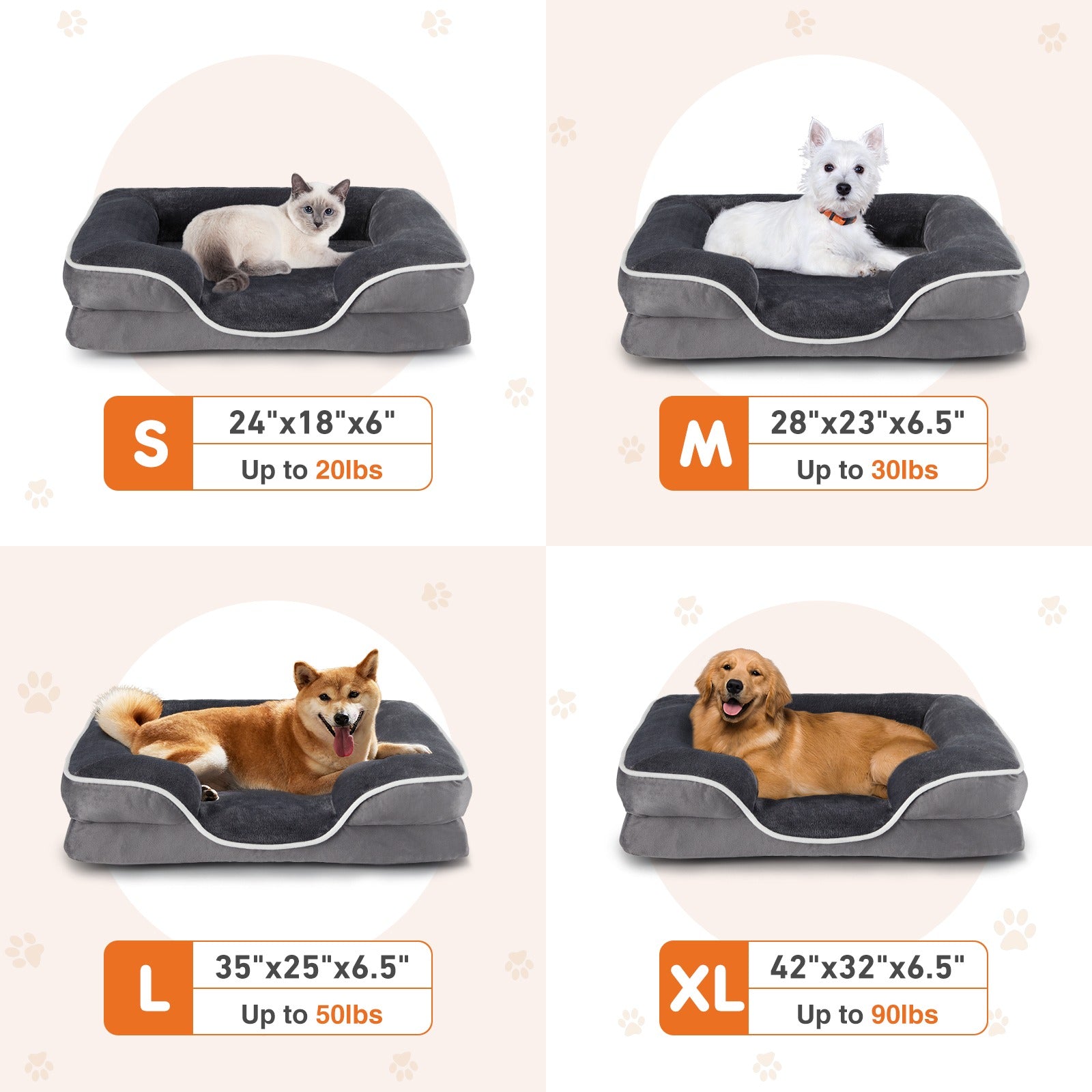 Orthopedic Memory Foam Pet Bed