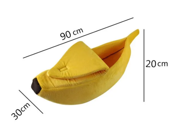 Banana Shaped Pet House Dog Bed
