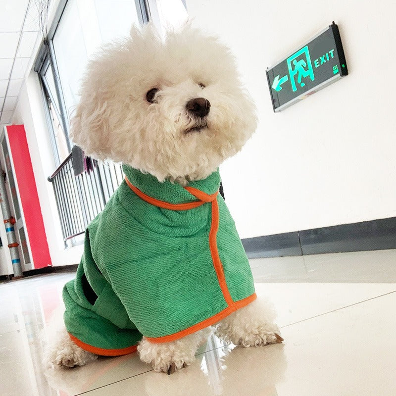 Pet Microfiber Fast-Dry Bathrobe